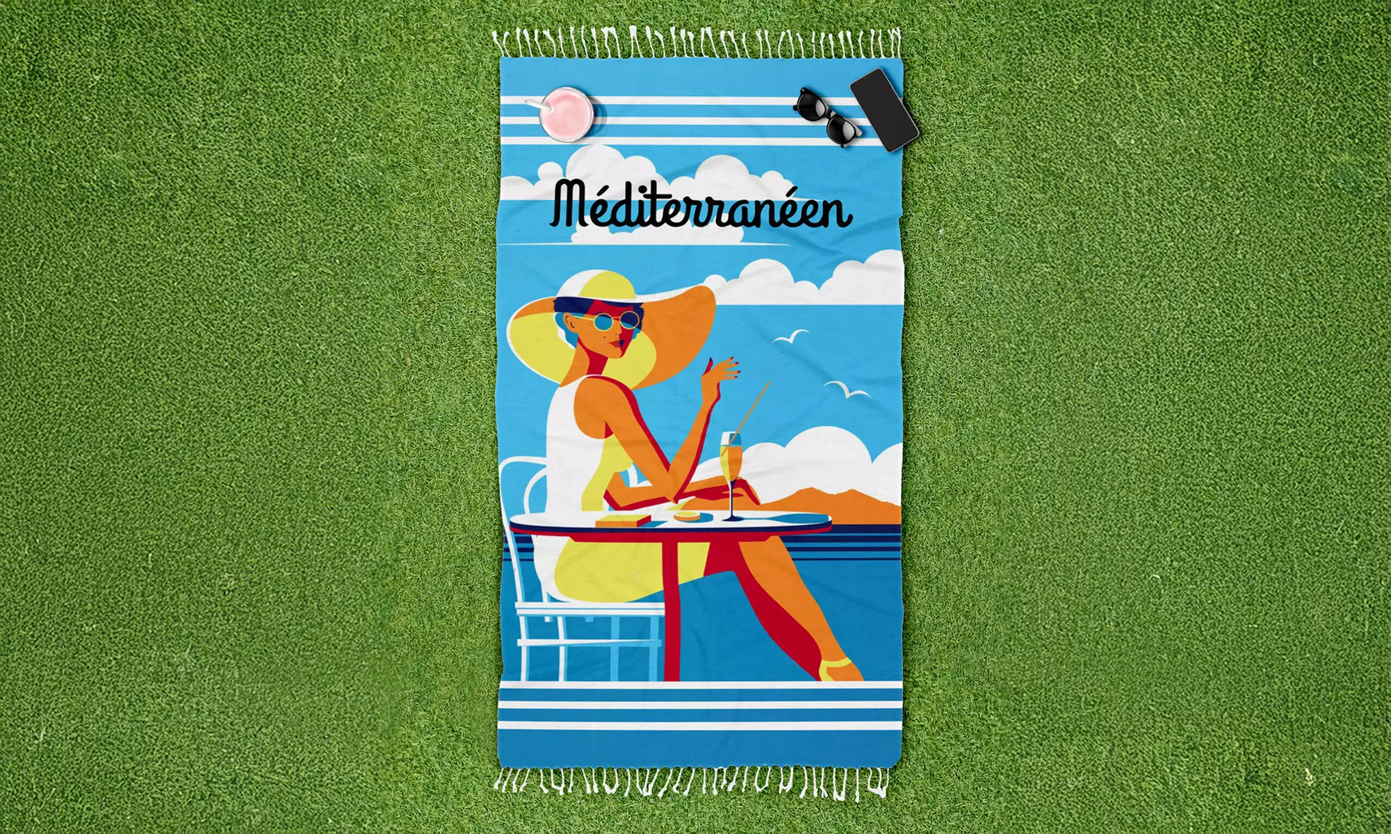 Telo mare con frange