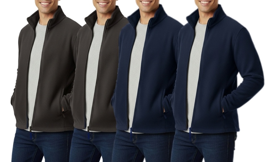 Image 1: Set 2 maglie da uomo in pile e micropile