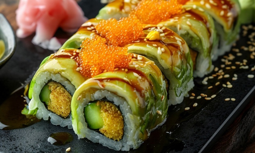 Image 2: Fresh Sushi with traditional Bubble tea Await You at Boba Tigers