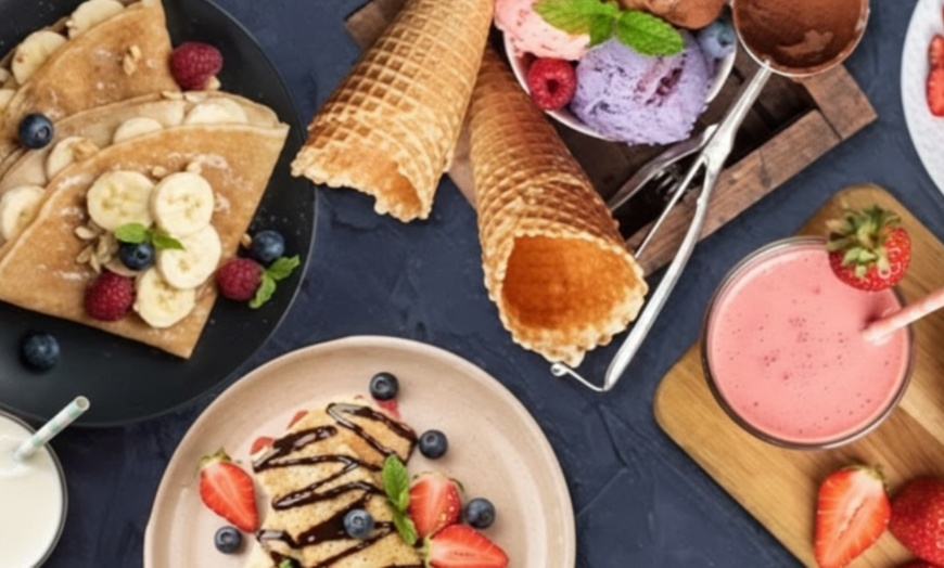 Image 4: Indulge in Moment of Sweetness: Crêpe + Gelato for 1, 2, 4, / 6 People