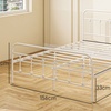 Image 25: HomCom Metal Bed Frames in Various Sizes and Colours