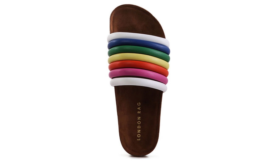 Image 4: Celebrity NYC Women's Synthetic Pool Sliders