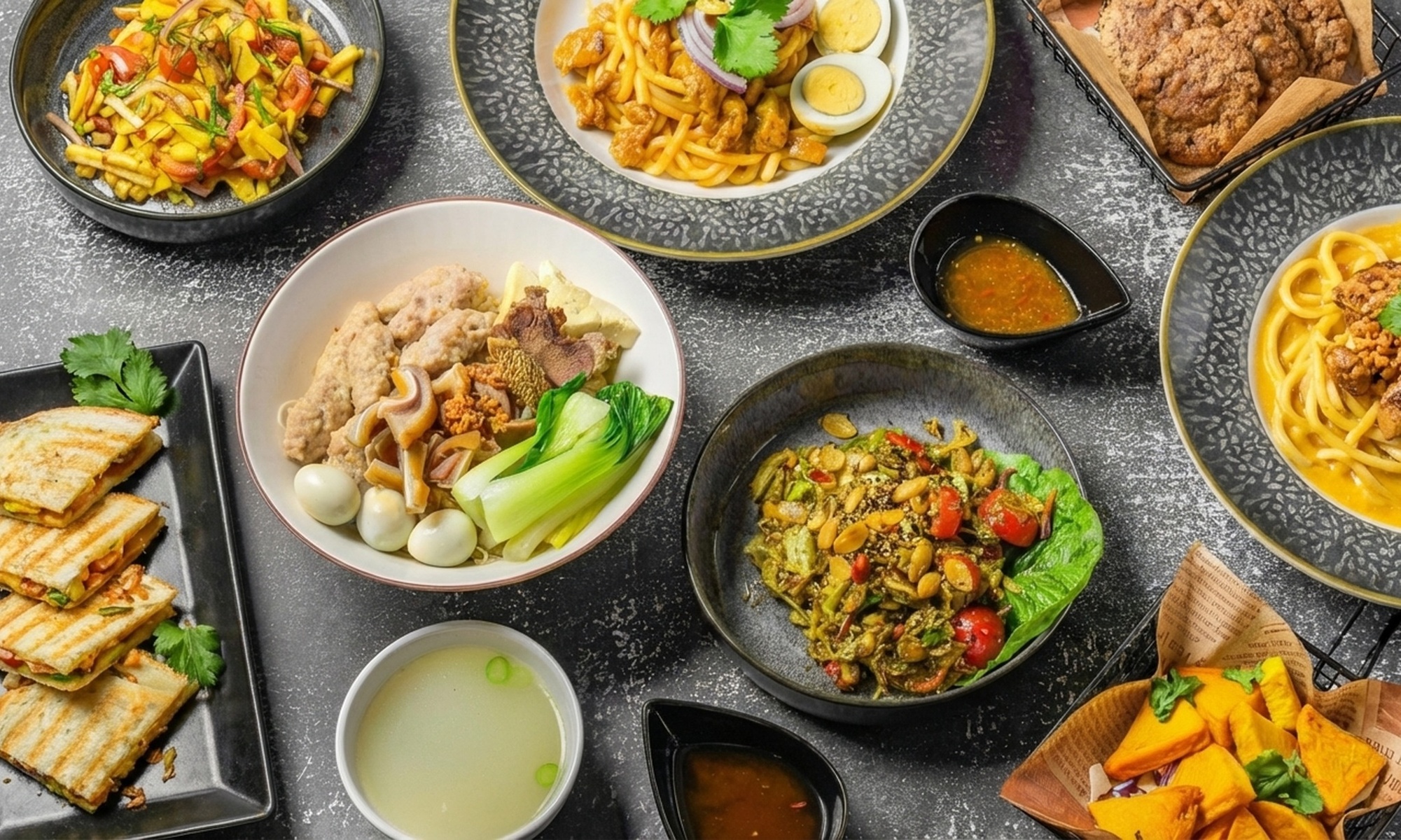 Kulinarische burmesische Reise - 3-Gänge-Menü für 1, 2 oder 4 Personen