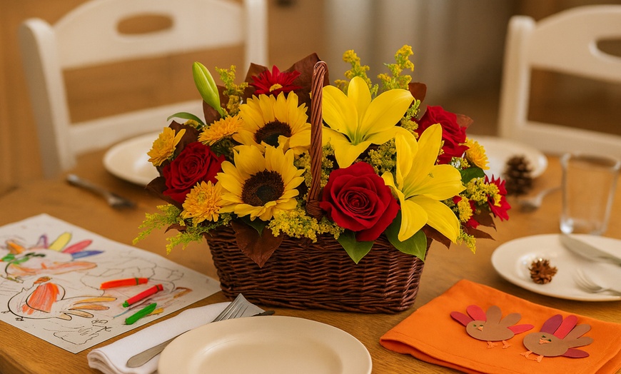 Image 7: Celebrate Thanksgiving with Fresh Flowers & Centerpieces by Blooms Today with Standard Delivery Included Up to 16% Off 