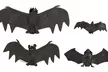 4Pcs Halloween Hanging Fake Bat Props Party Decor Prank Joke Toys - Second Medium