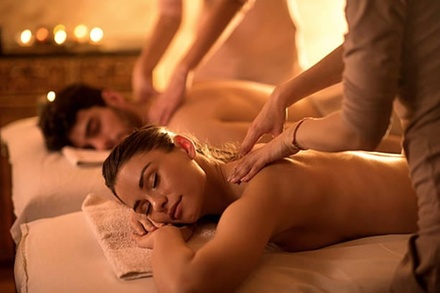 60 Minute Couples Swedish or Deep Tissue Massage with Hot Stones & Oil - Tree Spa