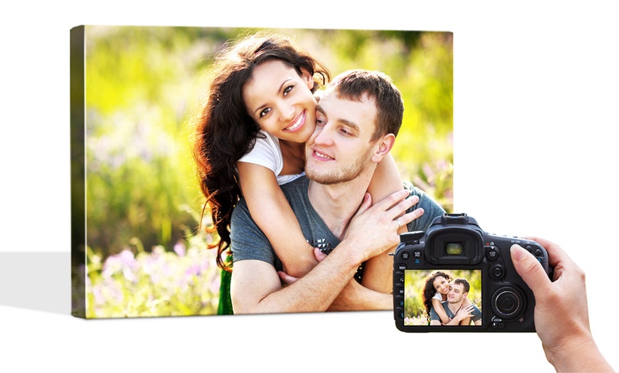 Image 1: A2 Personalised Photo Canvas