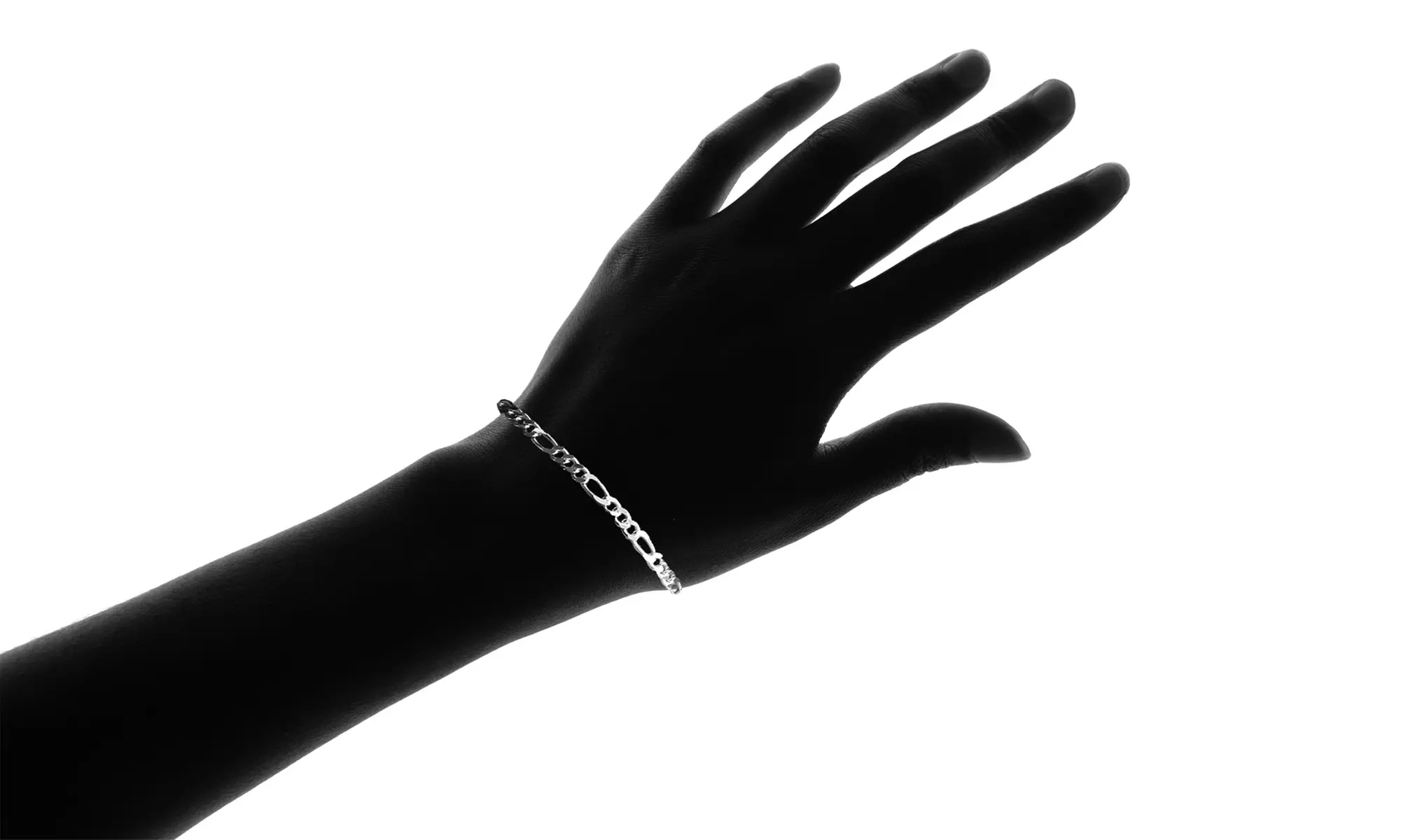 Italian Sterling Silver 7 or 8 Inch Figaro Bracelet