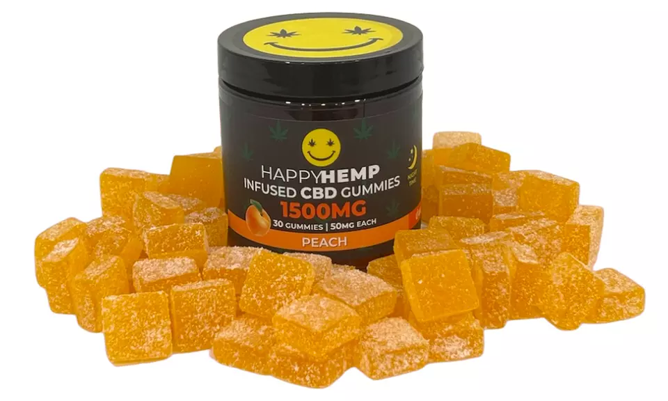 Happy Hemp Infused CBD Gummies for Sleep - Broad Spectrum CBD Gummies