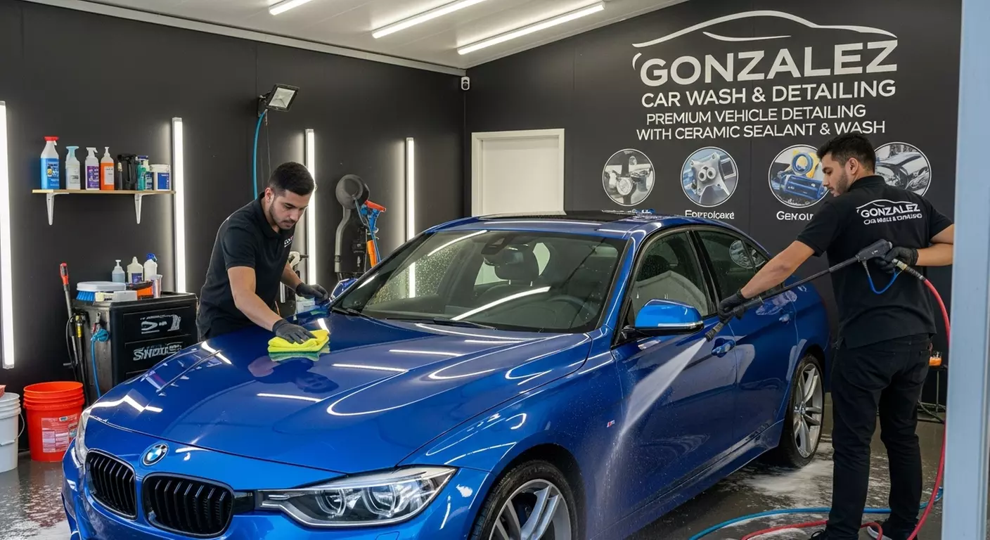 Exterior Wash, Ceramic Sealant Detail for Sedan, Mid/Full Size Vehicle