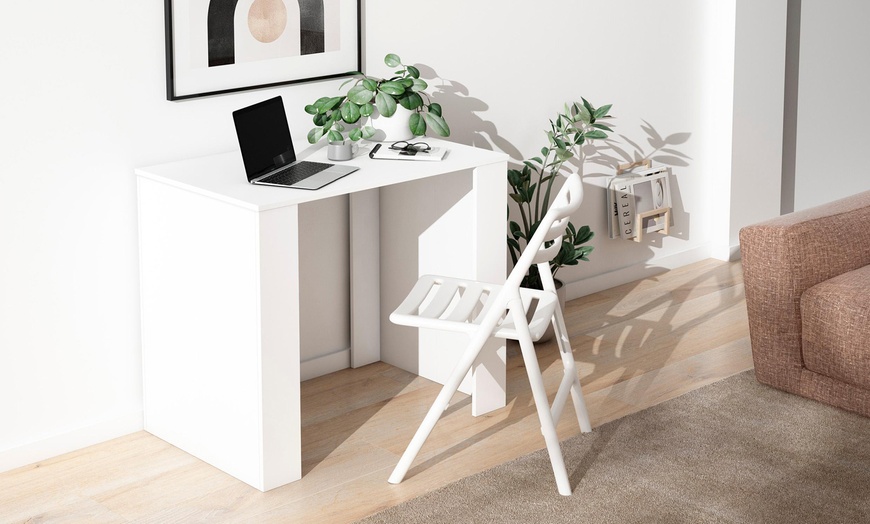 Image 15: Extendable Console Table for 8 Diners