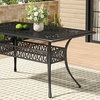 Image 13: Garden Outdoor Cast Aluminum Vintage Bistro Table 