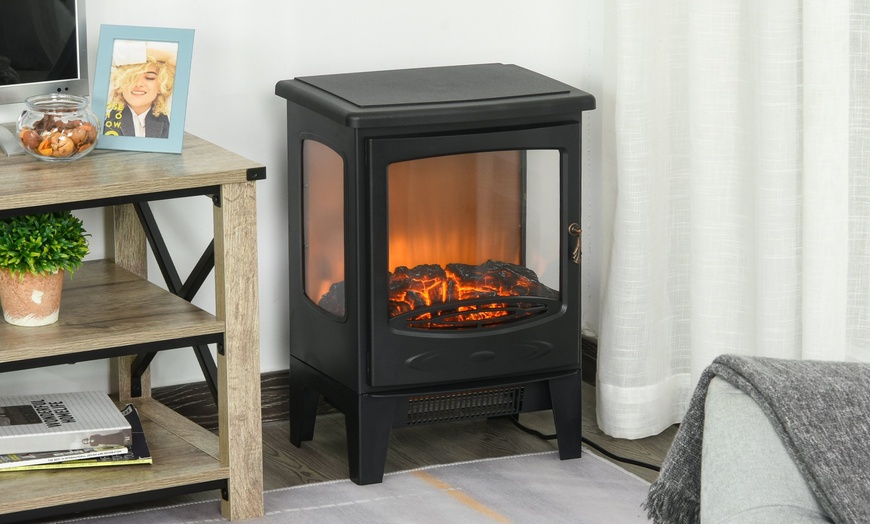 Image 53: HomCom Indoor Fireplace Heater