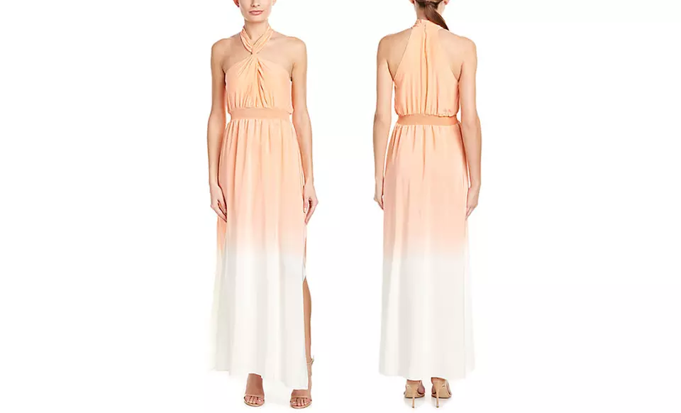 Free People Ombre Twist Front Halter Dress - Primary Image