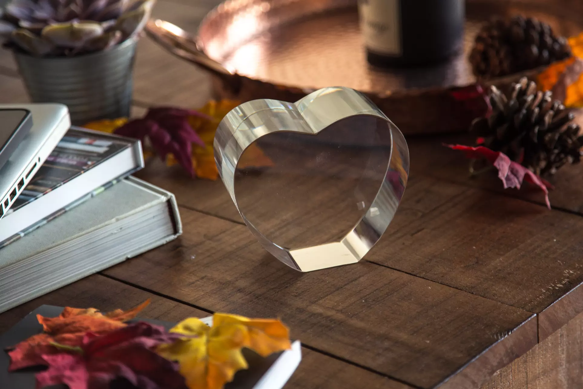 Custom 3D Photo Heart-Shaped Crystal from 3D Laser Gifts (Up to 63% Off) - XL, Large, Medium Crystal Sizes - Second Medium
