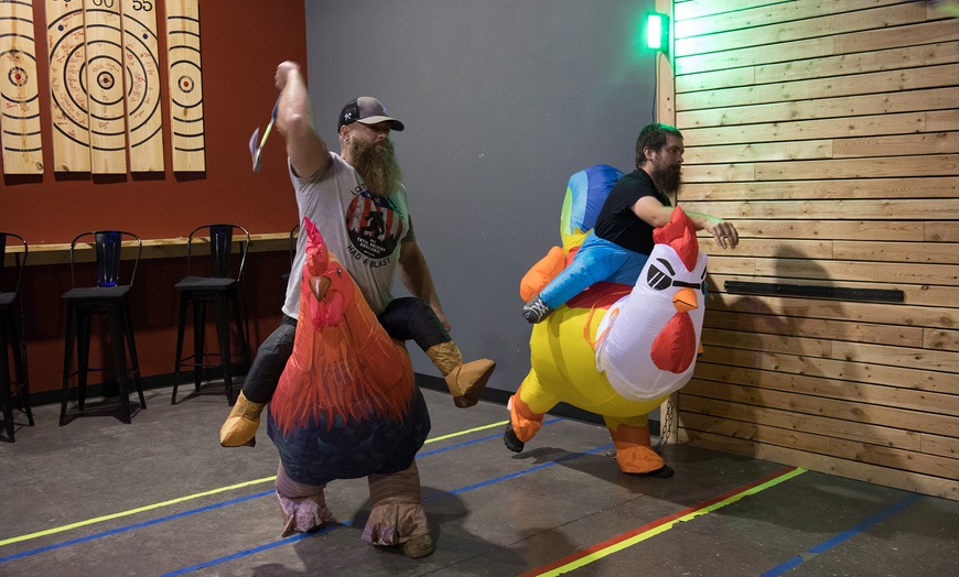 Image 3: Exciting Axe Throwing Experience for Two, Three, or Four People