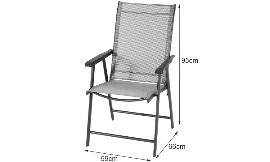 Image 7: Set of Two, Four or Six Foldable Fabric Chair