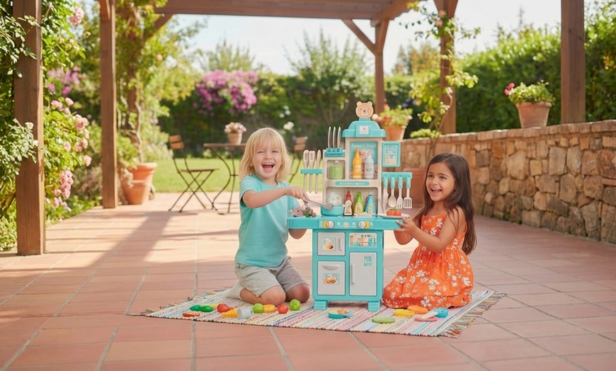 Image 8: Cucina giocattolo per bambini con luci e suoni