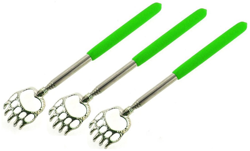 Image 4: Up to Three Telescopic Bear Claw-Design Back Scratchers