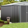 Image 1: Galvanised Metal Storage Shed