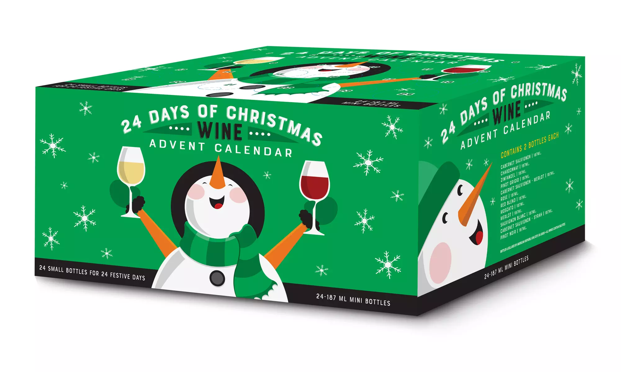 The Ultimate Holiday Wine Advent Calendar: 12 or 24 Mini Bottles
