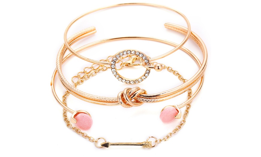 Image 4: 1 ou 2 ensembles de bracelets 4 pièces pour femmes