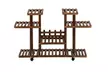 Artisasset 4-Layer 12-Seater Multifunctional Wheel Wooden Plant Stand - Second Medium