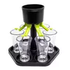 Black -Green Set-Pourer with Individual stoppers