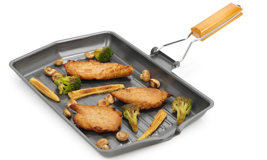 Image 2: Homiu Non-Stick Carbon Steel Griddle Pan