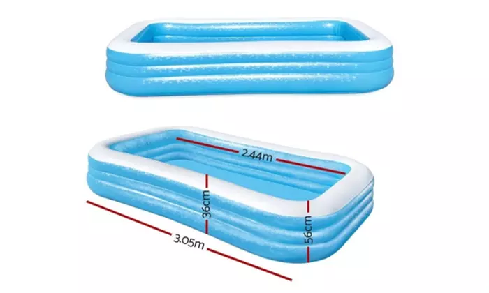 Inflatable Above Ground Pool 305x183x56cm