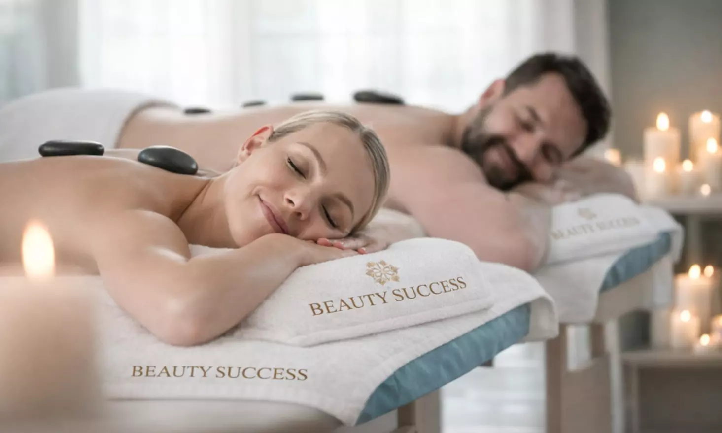 En solo ou duo : massage californien ou aux pierres chaudes, gommage, soin à la boue (jusqu'à 42% de remise) - Primary Image