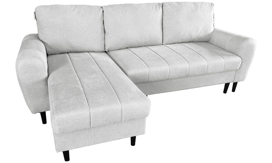 Image 27: DS Living Sienna 3 Seater Corner Sofa Bed with Storage