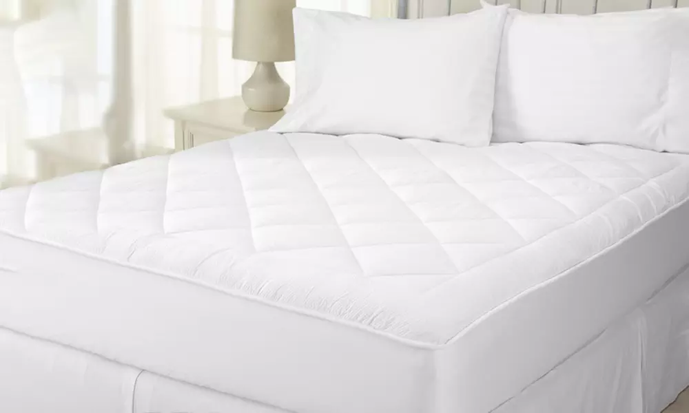 All-Seasons Reversible Sherpa-Quilted Mattress Pad  - Primary Image