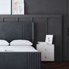 Image 29: DS Living Elara Winged Panel Bed With Ottoman Gas Lift