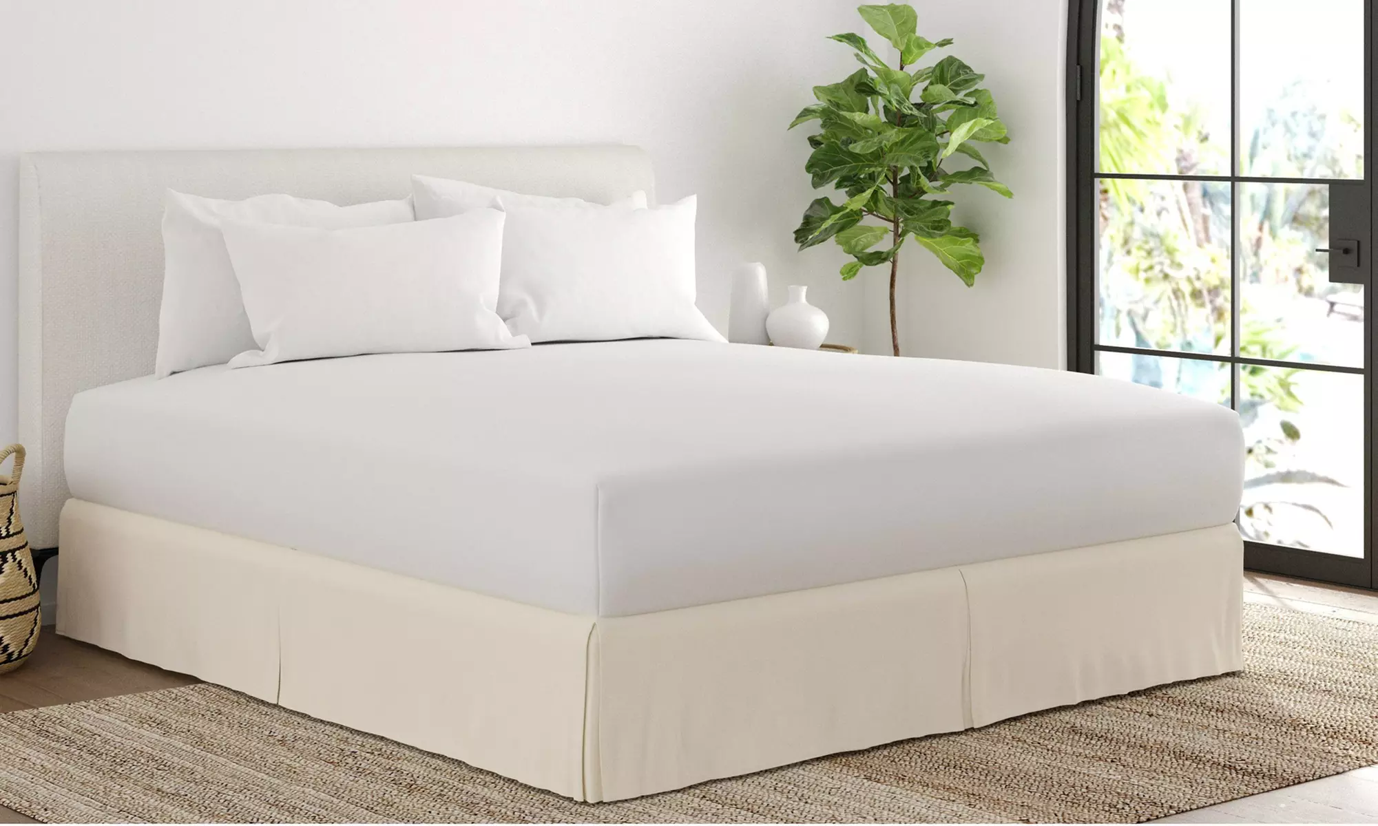 Merit Linens Premium Pleated Dust Ruffle Bed Skirt in 13 Colors