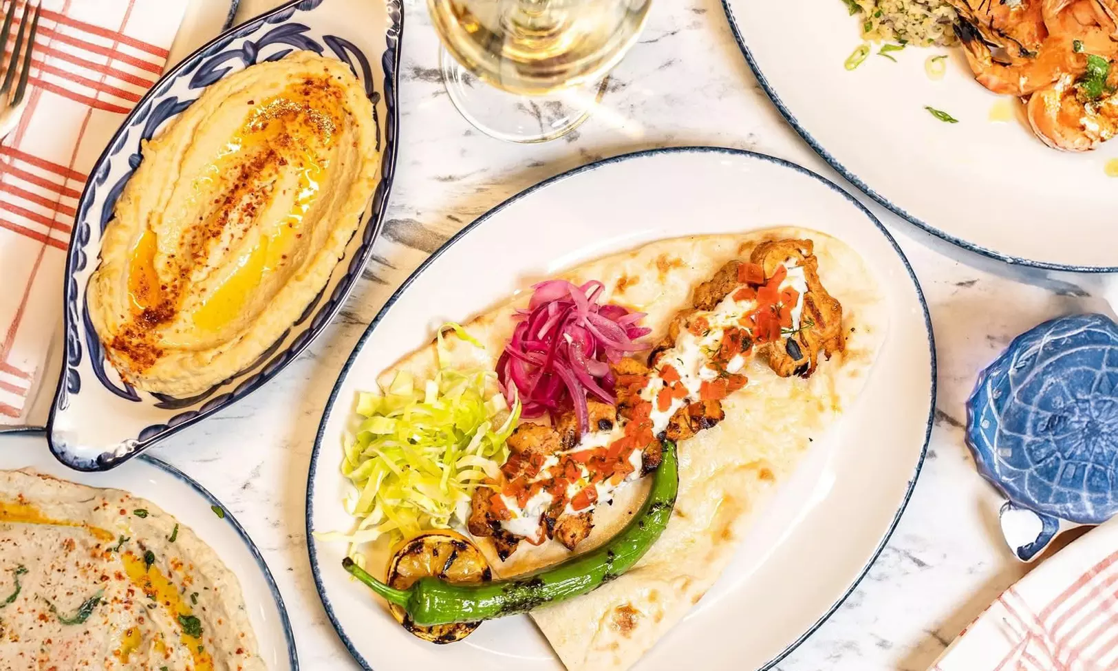 Indulge in a 3-Course Turkish Meal with Wine for Two or Four People