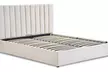 Lit coffre Giulia en velours beige, grand espace de rangement, matelas en option, Maison Aubertin, livraison offerte - Image 6