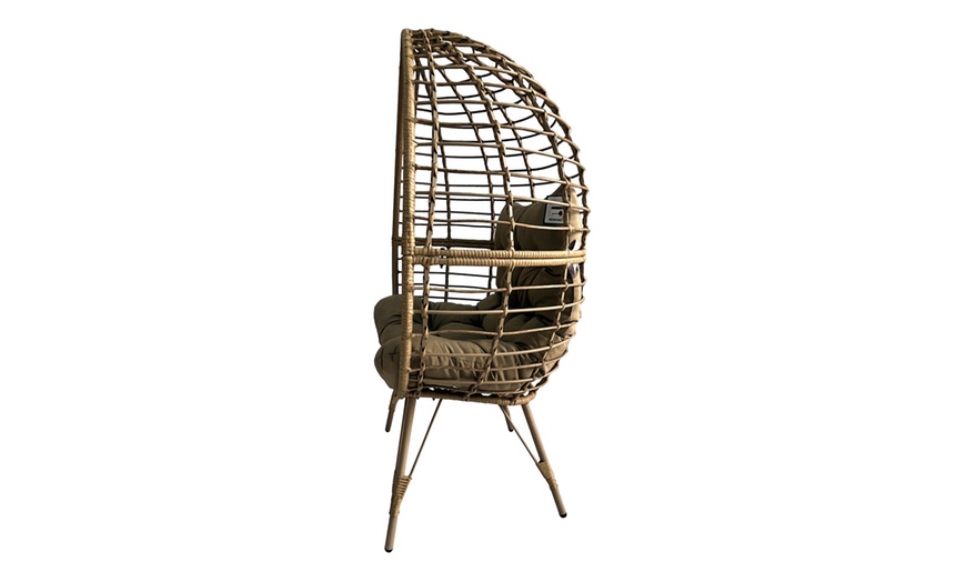 Image 9: Outdoor Rattan Standing Egg Chairs