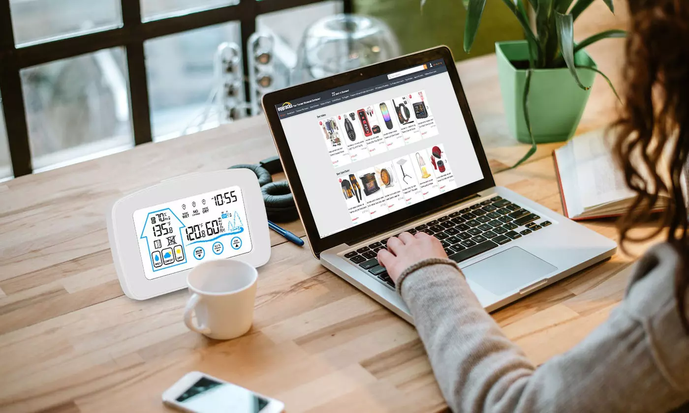 iMounTEK Smart Wireless Weather Station with Indoor Outdoor Temp Humidity Sensor