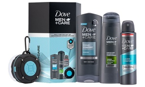  One or Two Dove Men+Care Daily Care Trio Gift Sets with Shower Speaker 