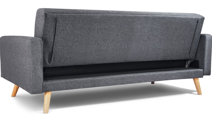 Image 3: Narvik Three-Seater Sofa Bed