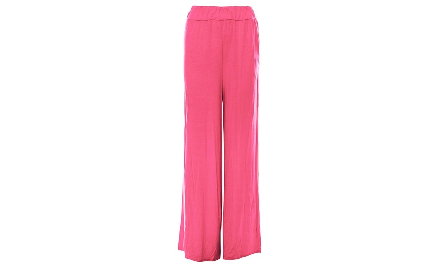 Image 7: Flared Jersey Trousers