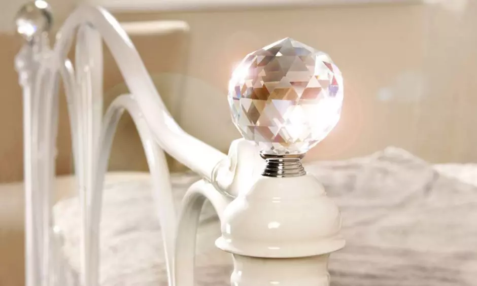 Crystal Metal Bed Frame with Optional Mattress