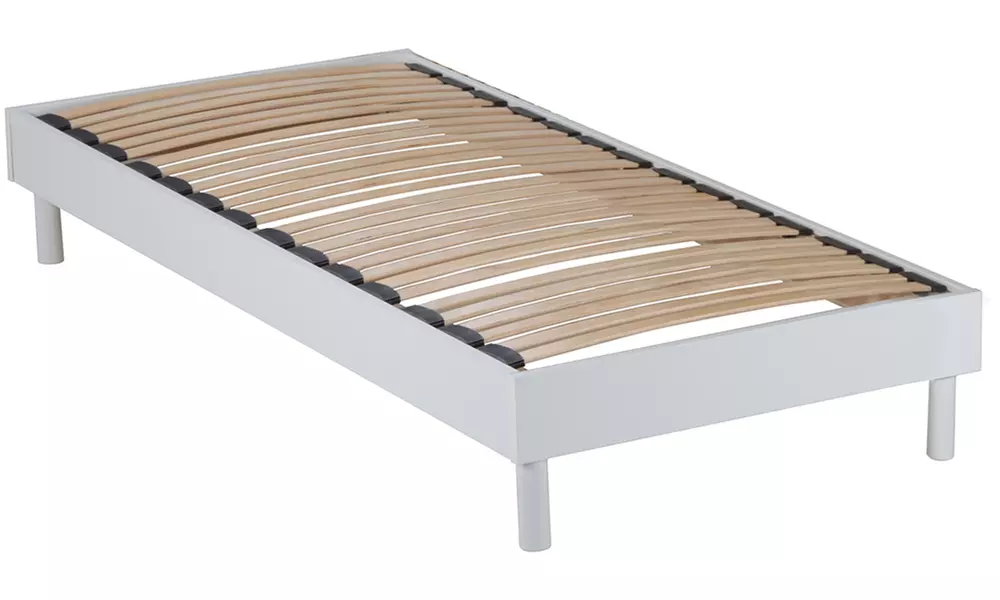 Sommier en bois avec bi-lattes, lattes flexibles, Maison Aubertin