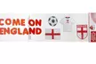 England Euro 2024 Team Gel Window Stickers - Second Medium
