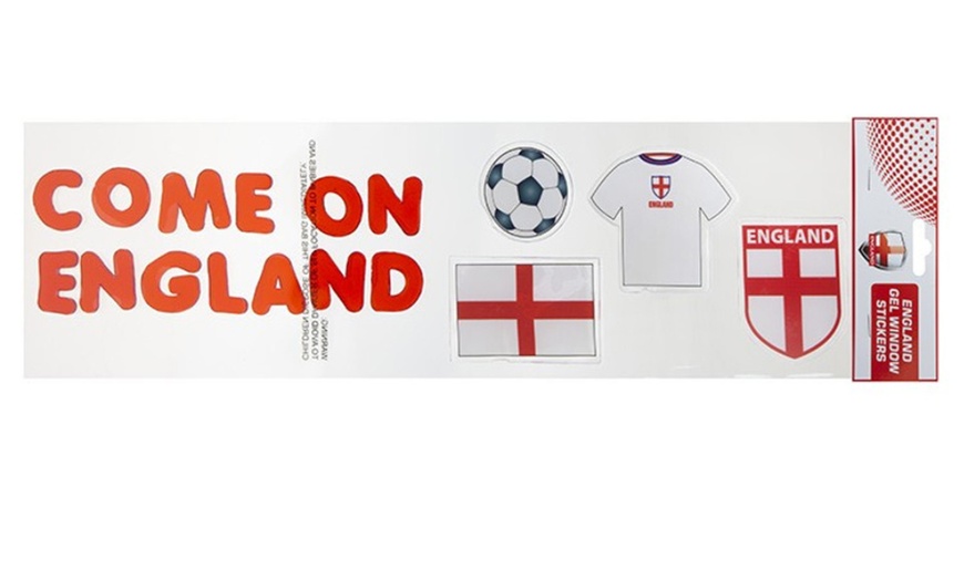 Image 5: England Euro 2024 Team Gel Window Stickers