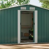 Image 28: Large Metal Garden Tool Storage Shed in 6 Styles