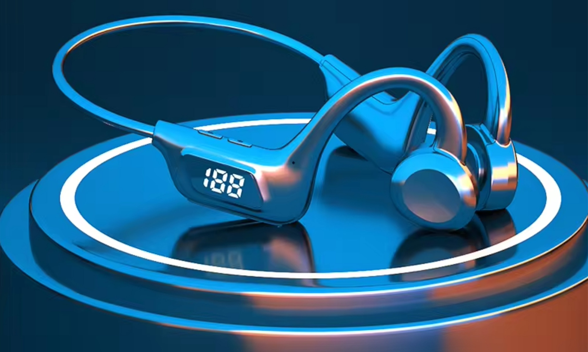 Ecouteurs à conduction osseuse Bluetooth 5.3 sport