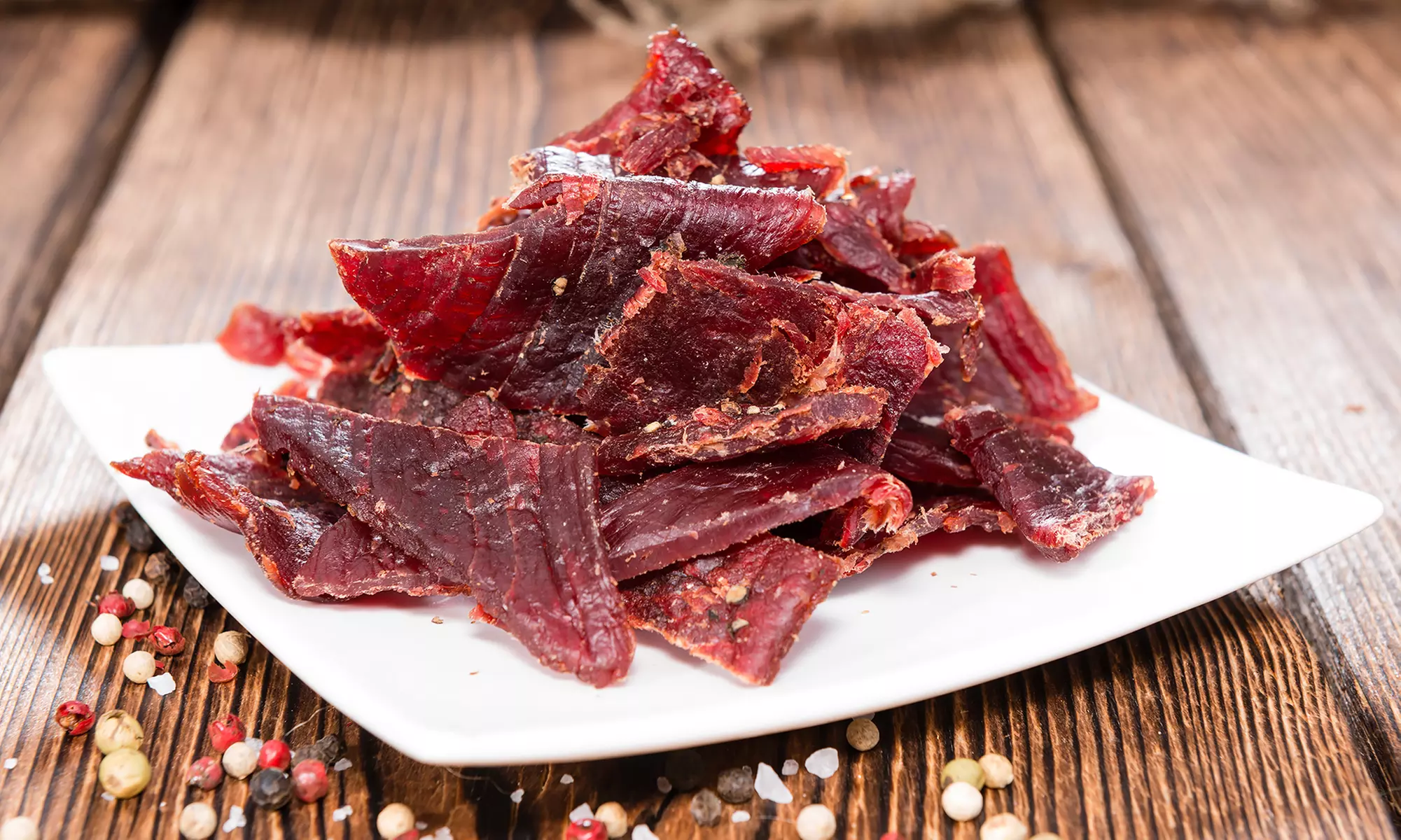 Four bags of beef jerky in four different beer-infused flavors with shipping included - Primary Image
