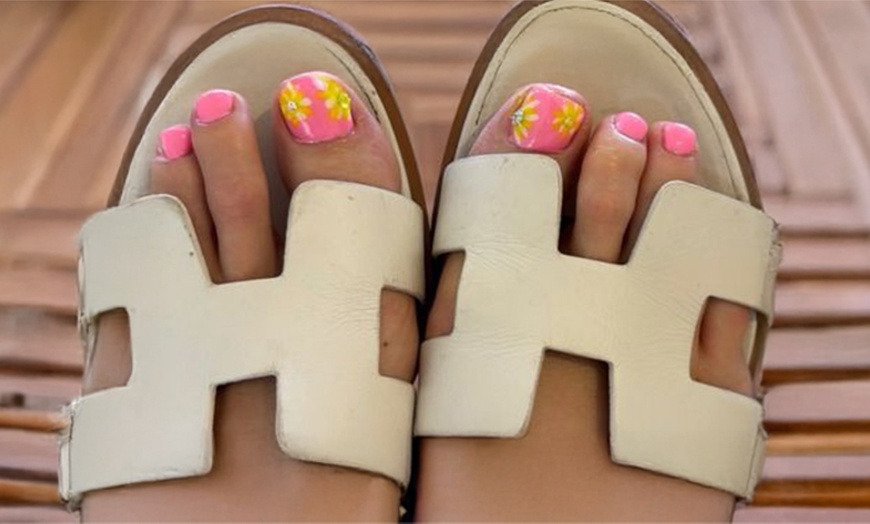 Image 4: Classic & Blossom Gel Manicure–Pedicure Packages for One or Two